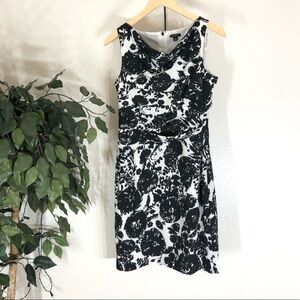 NWT Ann Taylor Black And White Layered Top Dress